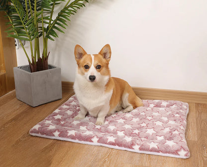 Thickened Dog Bed Mat Warm Machine Washable Blanket for Puppies and Cats