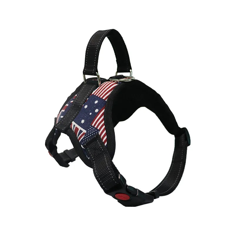 strong no-pull dog vest harness with padded and reflective design