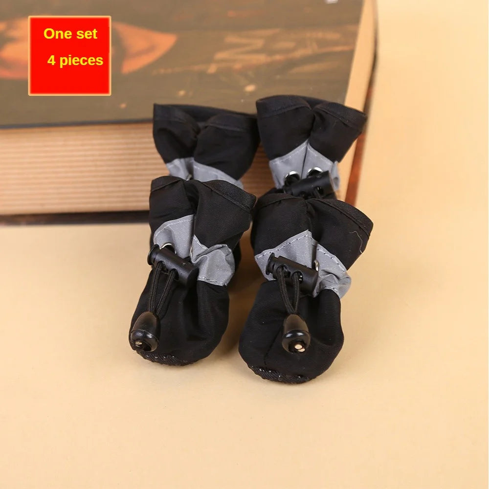 water-resistant dog boots - paw protection, set of 4 for small dogs