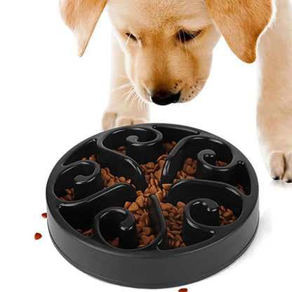 COOYOMOO Anti-Gulping Slow Feeder Dog Bowl – Fun Maze Design