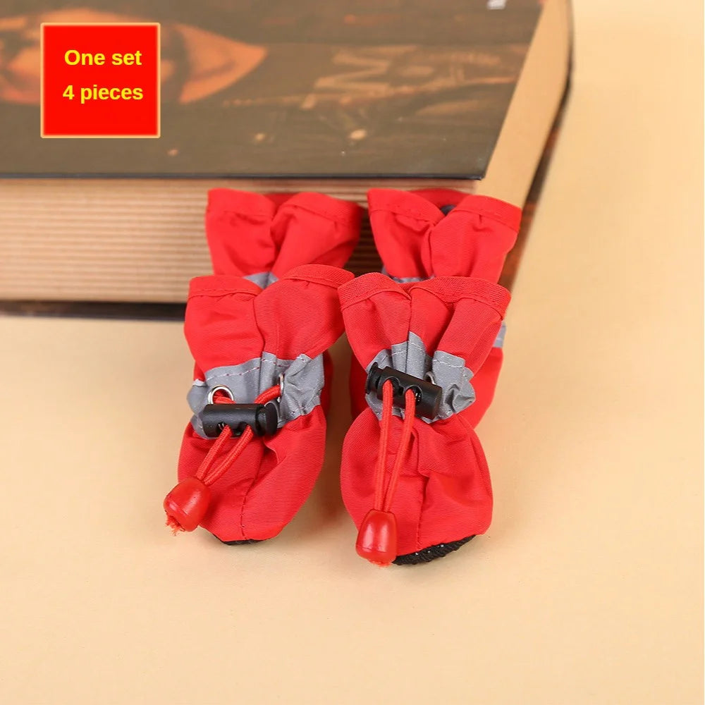 water-resistant dog boots - paw protection, set of 4 for small dogs
