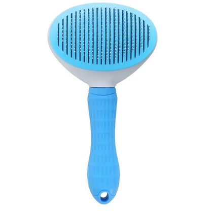 Self-Cleaning Pet Hair Brush – Dematting Comb for Dogs & Cats