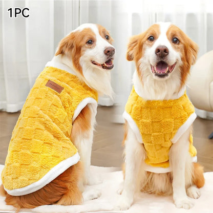 Flannel Dog Sweater – Warm Winter Pullover for Small to Large Dogs