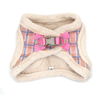 Winter Warm Padded Dog Harness Vest with Leash for Small Dogs