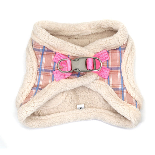 Winter Warm Padded Dog Harness Vest with Leash for Small Dogs