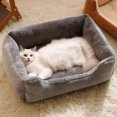 Plush Pet Bed for Cats & Small Dogs – Soft Breathable Cushion
