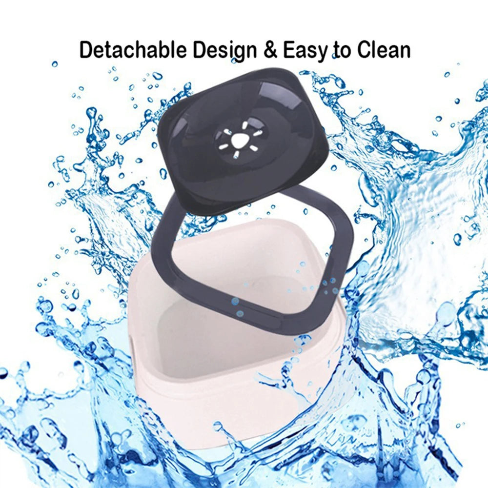 splash-proof floating pet water bowl – spill-proof car dispenser