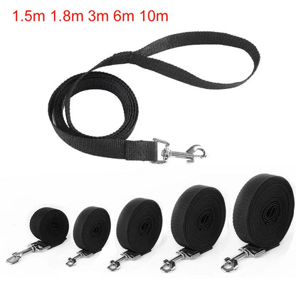 Long Nylon Dog Leash - Strong Lead Rope for Hiking, Walking & Travel