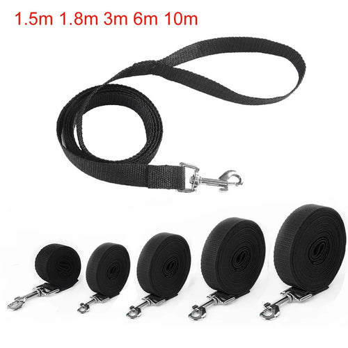 Long Nylon Dog Leash - Strong Lead Rope for Hiking, Walking & Travel