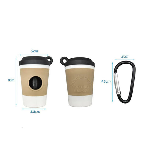 Pawstrip Coffee Cup Poop Bag Dispenser – Portable Holder