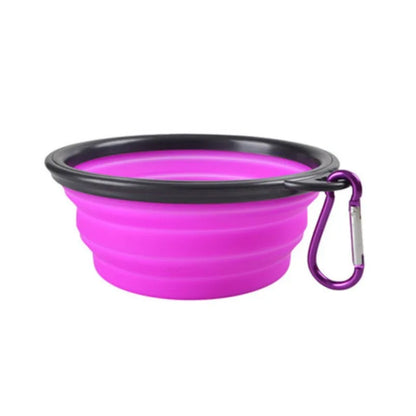 Collapsible Silicone Pet Bowl – Portable Travel Food & Water Bowl