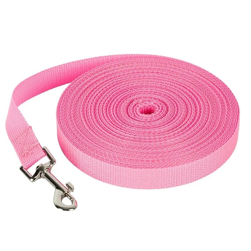durable long nylon dog training leash for walking and outdoor use