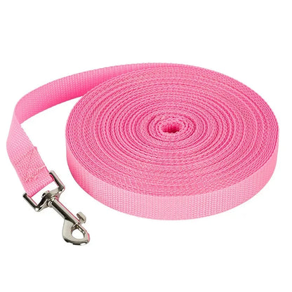 Durable Long Nylon Dog Training Leash for Walking and Outdoor Use