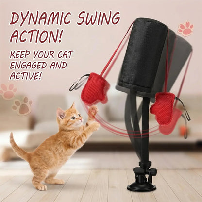 Paw Punch Cat Boxing Bag – Interactive Spring Indoor Exercise Toy