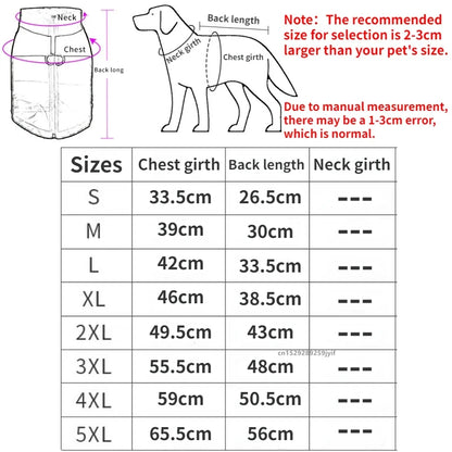 Waterproof Padded Dog Jacket – Warm Zipper Vest for All Sizes