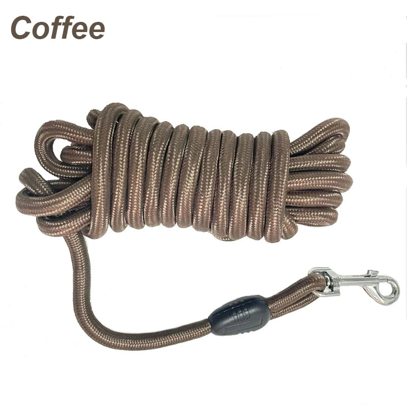 5m ~ 15m heavy duty nylon long line training leash for medium & large dogs