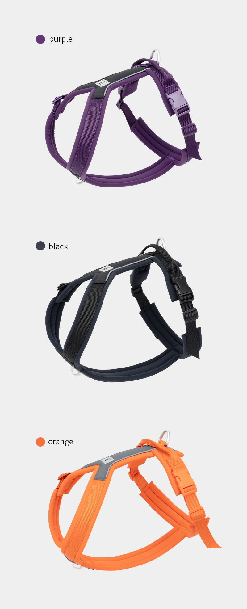 no-pull dog harness - reflective, padded & adjustable with handle