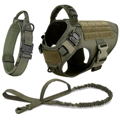 Tactical Dog Harness with MOLLE System – Heavy-Duty Large Dog Vest