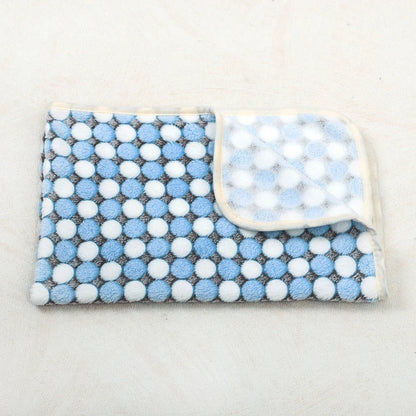 Soft Fluffy Paw Print Pet Blanket for Puppies and Cats Warm Flannel Mat