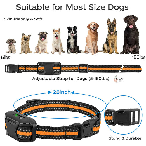 3300Ft Waterproof Remote Dog Training Collar with Vibration and Sound Modes