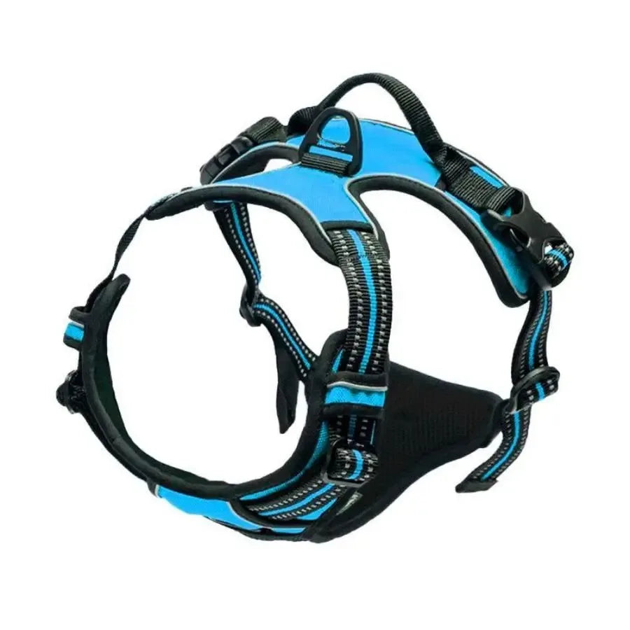 personalized leather-style dog harness set – comfortable vest