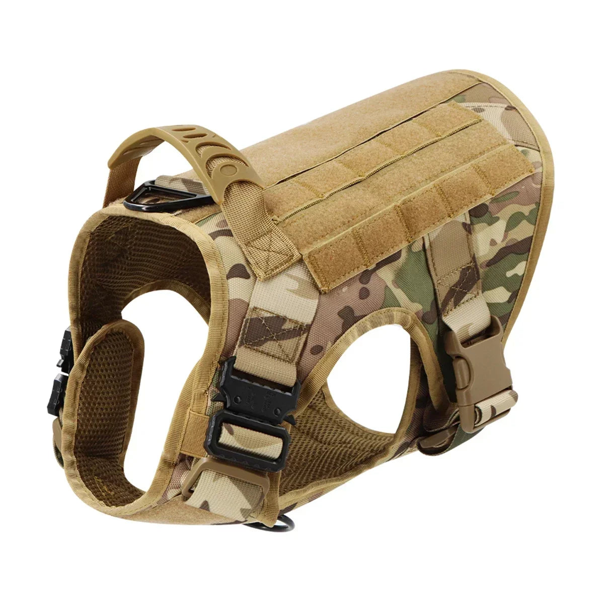 tactical dog harness set with molle pouches – training vest