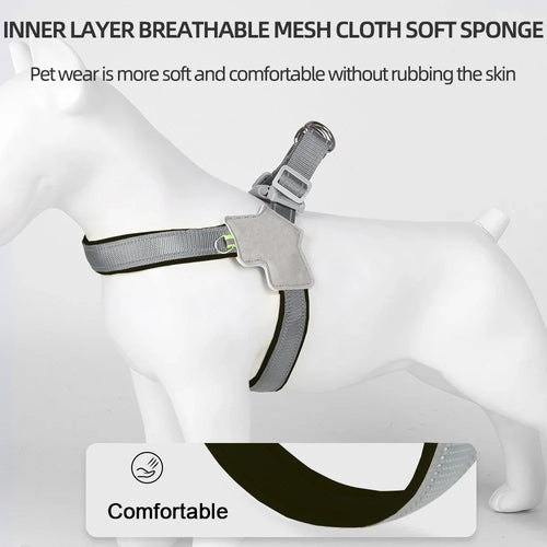 Adjustable Reflective Dog Harness for Hiking, Walking, and Travel