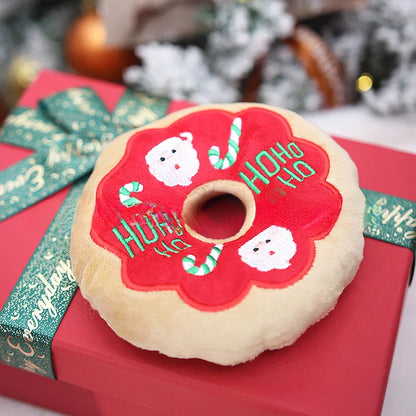 Fleece Christmas Plush Dog Toy with Teddy, Kitten and Puppy Friends