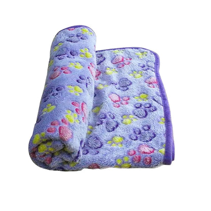 Soft Coral Fleece Pet Blanket – Cozy Warm Mat for Cats & Dogs