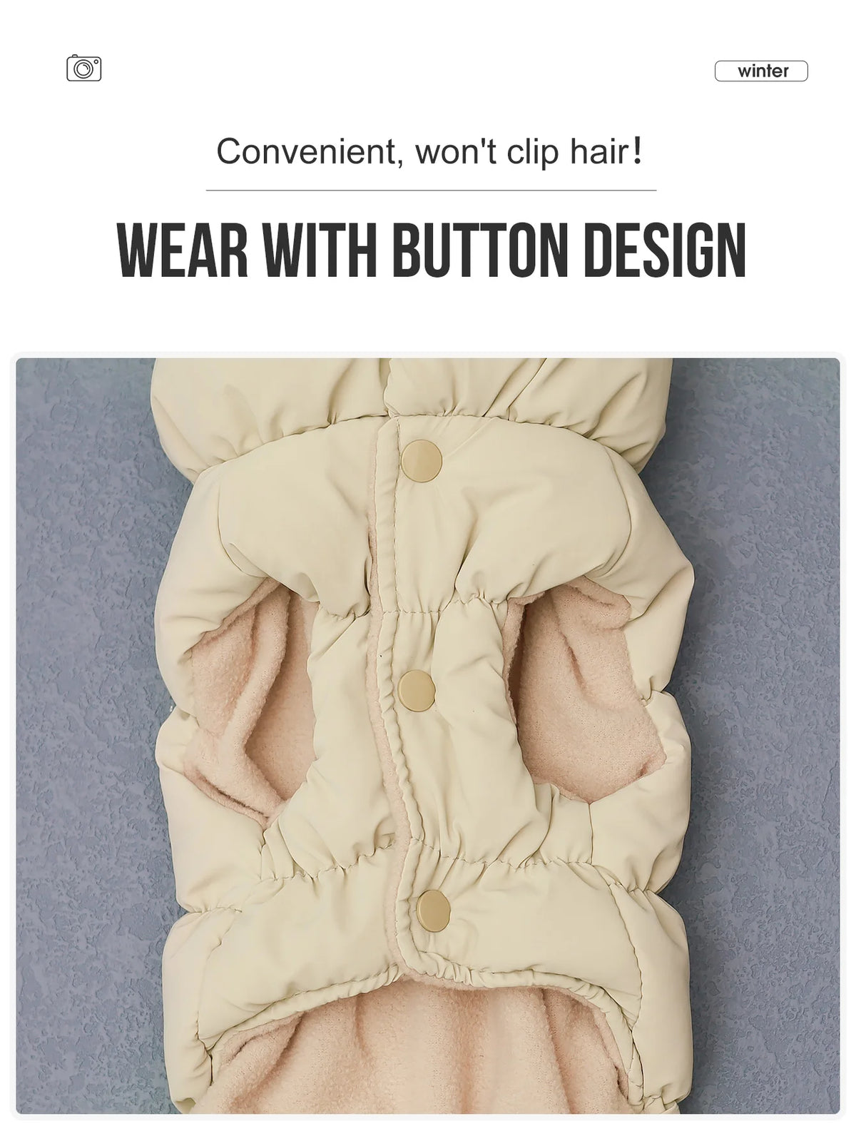 thick warm 3-layer puppy jacket for autumn winter poodle teddy yorkie