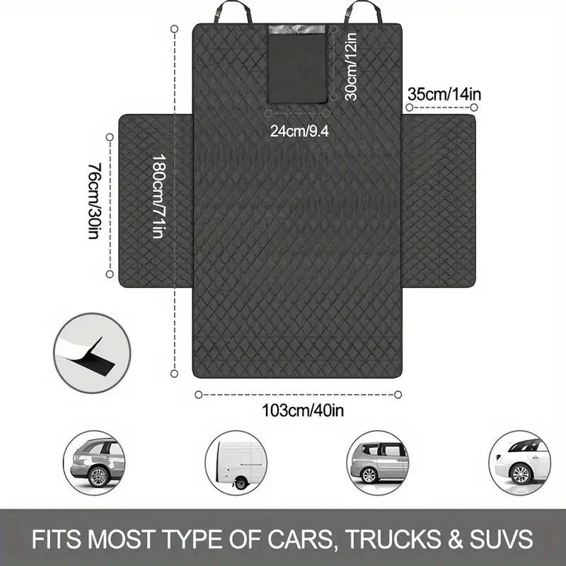 wear-resistant waterproof dog car seat cover for suvs and vehicles