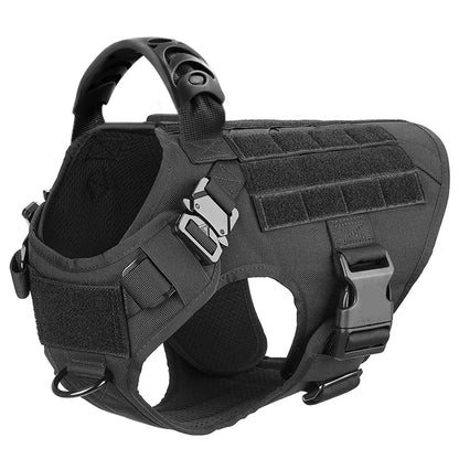 Tactical Dog Harness with MOLLE System – Heavy-Duty Large Dog Vest