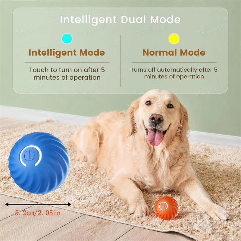 smart bouncing ball interactive electronic pet toy for dogs & cats
