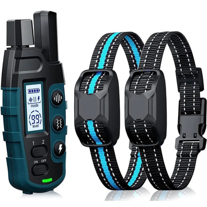 1000M emote Dog Training Collar - IP67 Waterproof, Rechargeable, for 2 Dogs