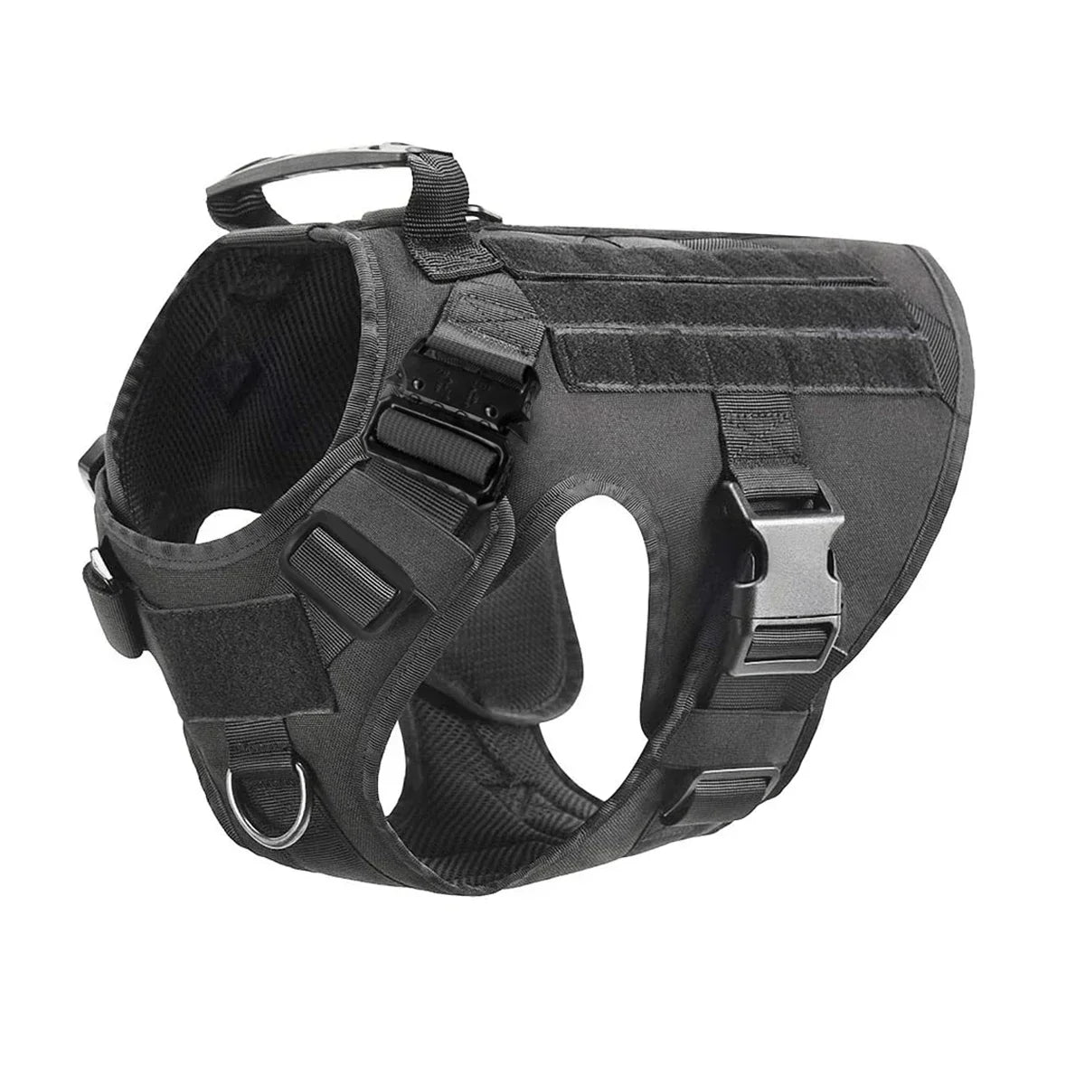 tactical dog harness set with molle pouches – training vest