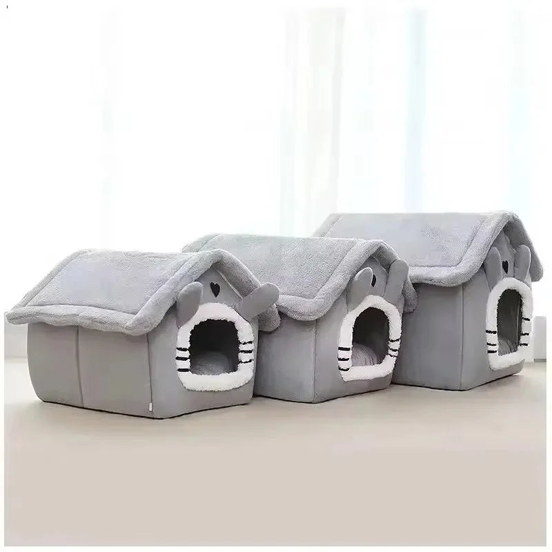 all-season pet tent bed – soft cushion for cats & small dogs