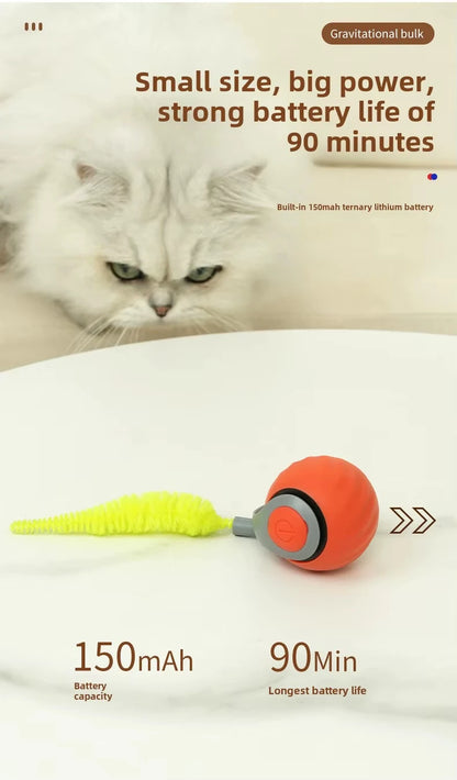 Speedy Tail 2.0 Interactive Cat Ball Toy with Dual-Speed Modes