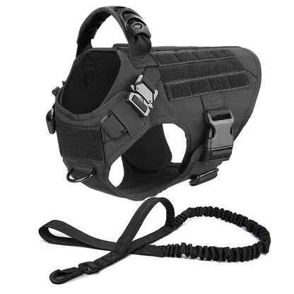 Tactical Dog Harness with MOLLE System – Heavy-Duty Large Dog Vest
