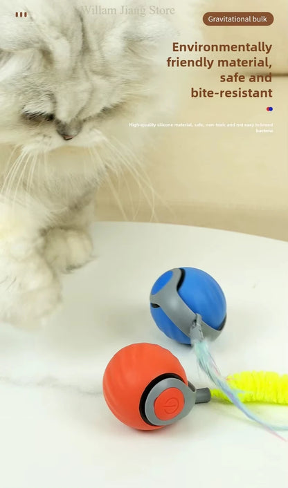 Speedy Tail 2.0 Interactive Cat Ball Toy with Dual-Speed Modes