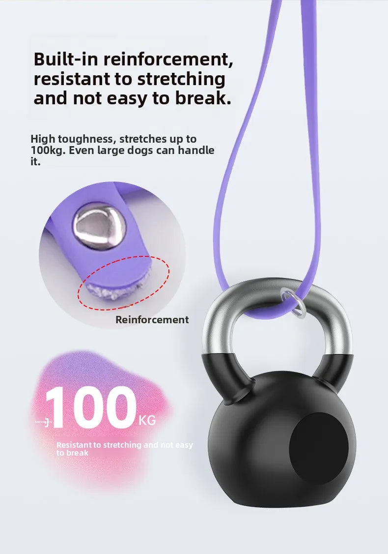 silicone grooming hanging rope – non-stretch pet bathing restraint