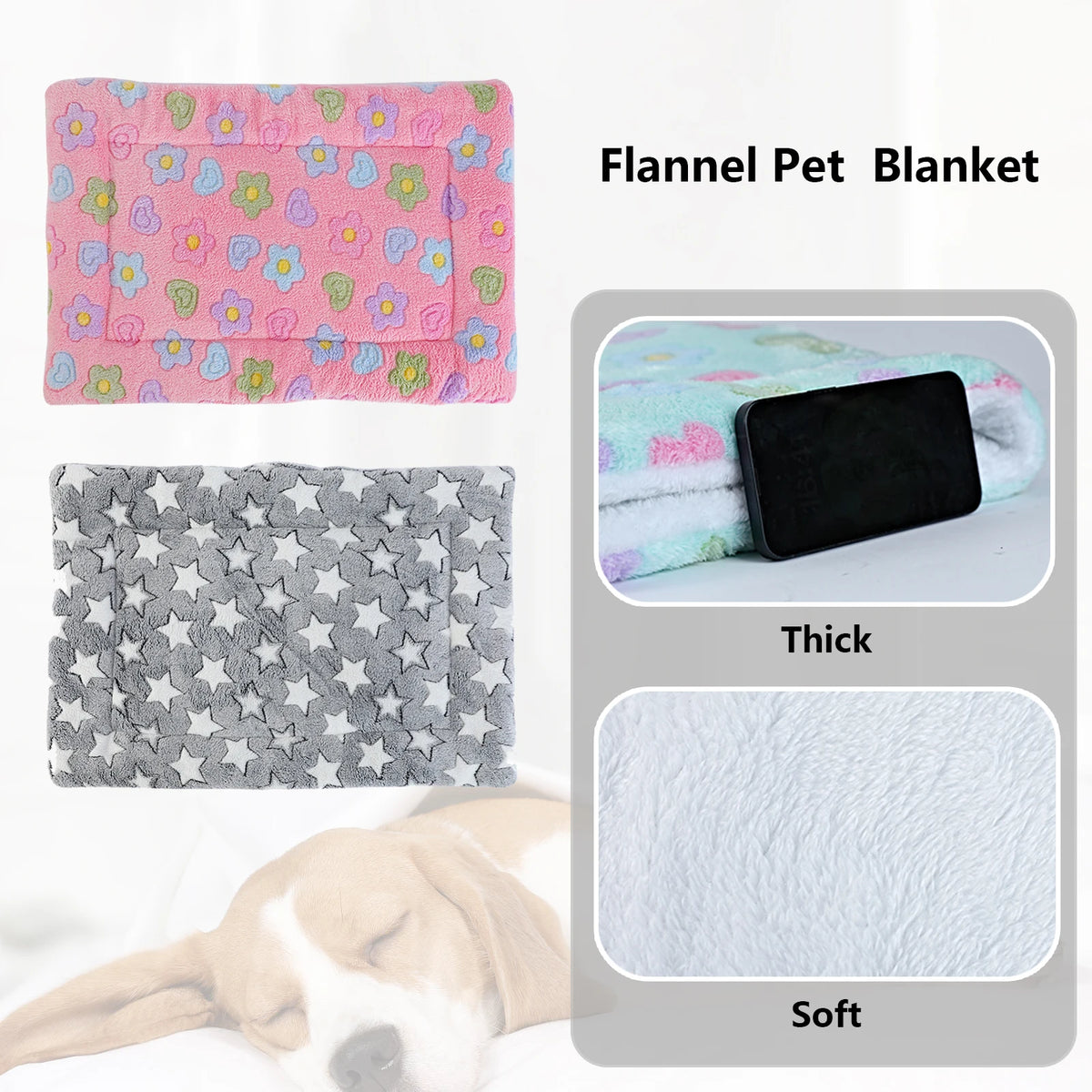 thickened dog bed mat warm machine washable blanket for puppies and cats