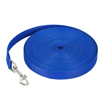 Durable Long Nylon Dog Training Leash for Walking and Outdoor Use