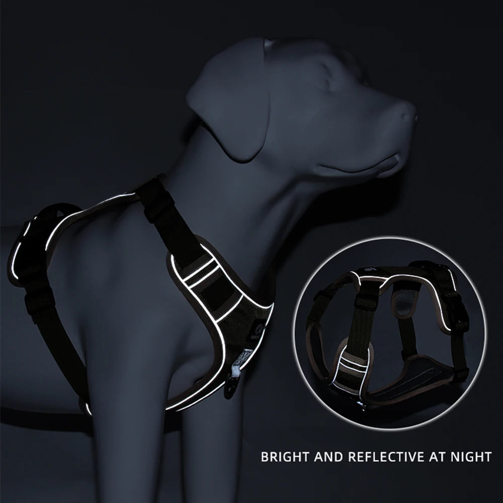 adjustable reflective oxford dog vest harness for training and walks
