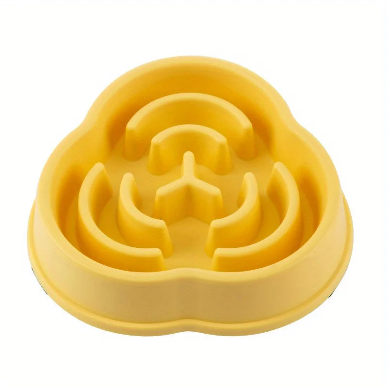 anti-choking slow feed dog & cat bowl – non-slip feeding bowl