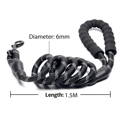 Strong Reflective Dog Lead – Durable Nylon Lead for All Dogs