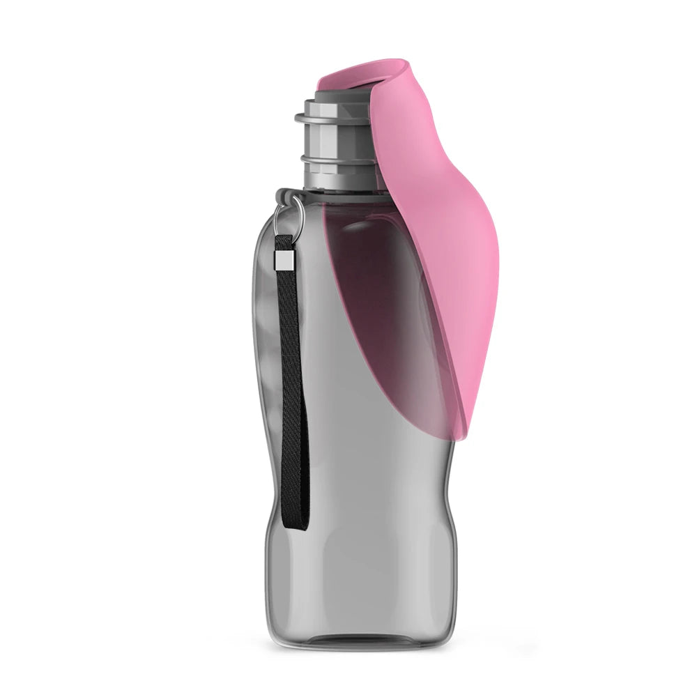 holapet 800ml portable dog water bottle – travel drinking bowl