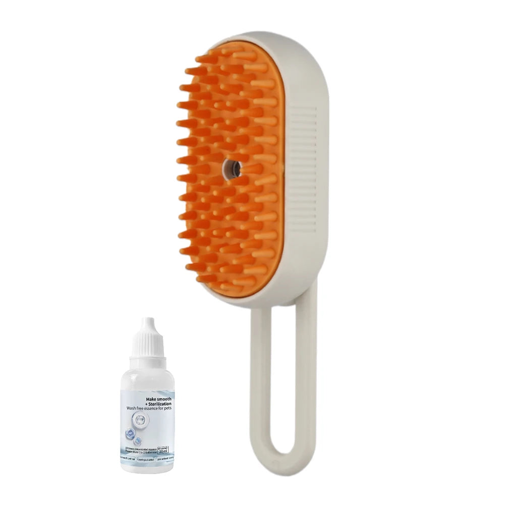 usb rechargeable pet brush with electric water spray – comb