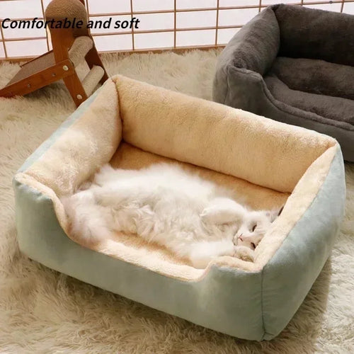 Plush Pet Bed for Cats & Small Dogs – Soft Breathable Cushion