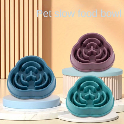 Anti-Choking Slow Feed Dog & Cat Bowl – Non-Slip Feeding Bowl