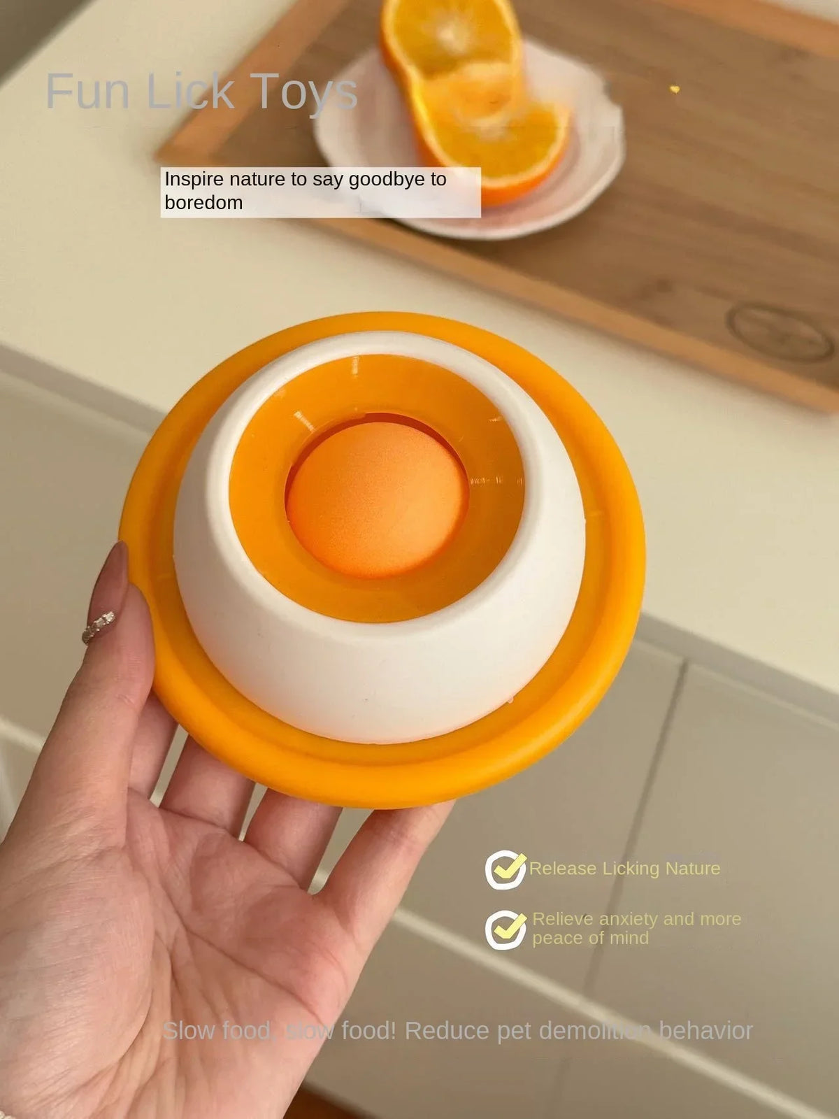 silicone lick toy slow feeder – interactive enrichment dispenser